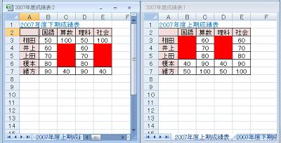 複数のウィンドウを開いて作業した状態にします