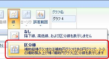表示された一覧から「区分線」をクリックします