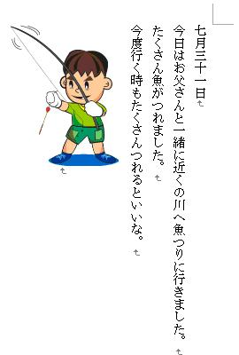 文章が縦書きになったことを確認してください